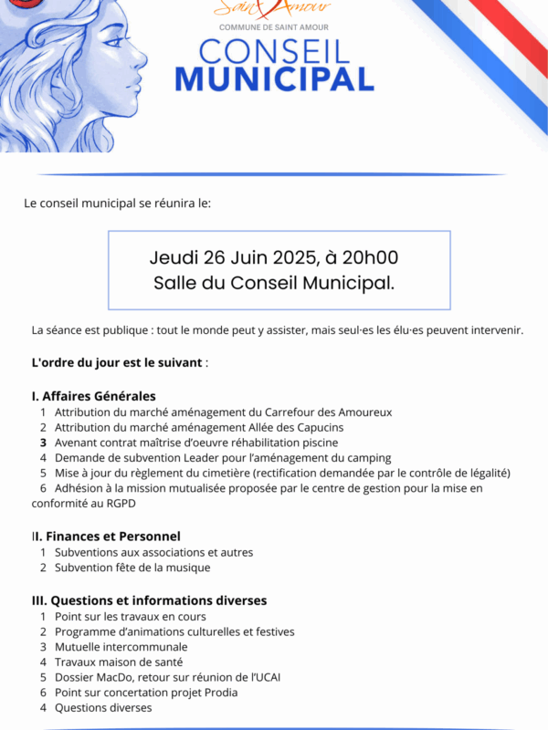 Conseil Municipal 26.06.2025