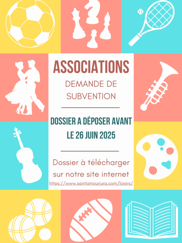 Demande de subvention associations 2025