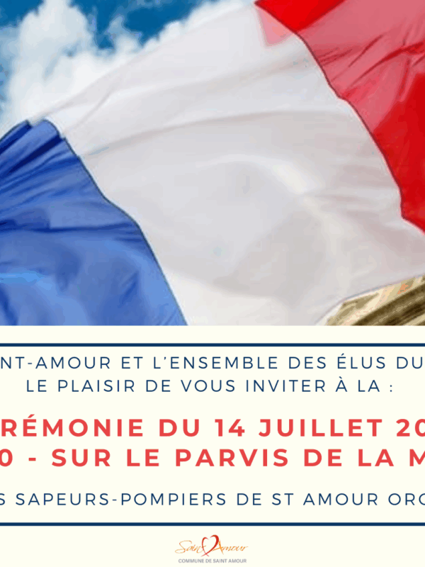 Invitation Cérémonie 14 Juillet 2025