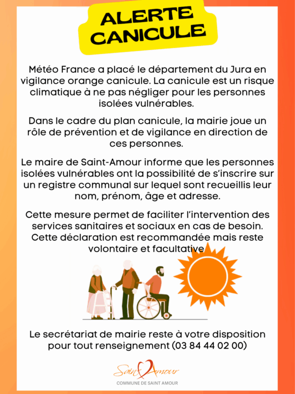 Registre communal - canicule