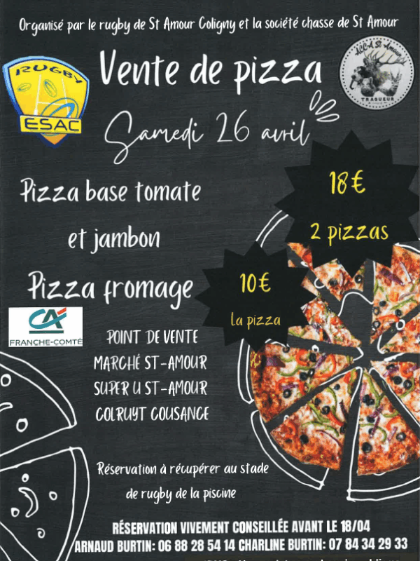 Vente Pizza - 26.04